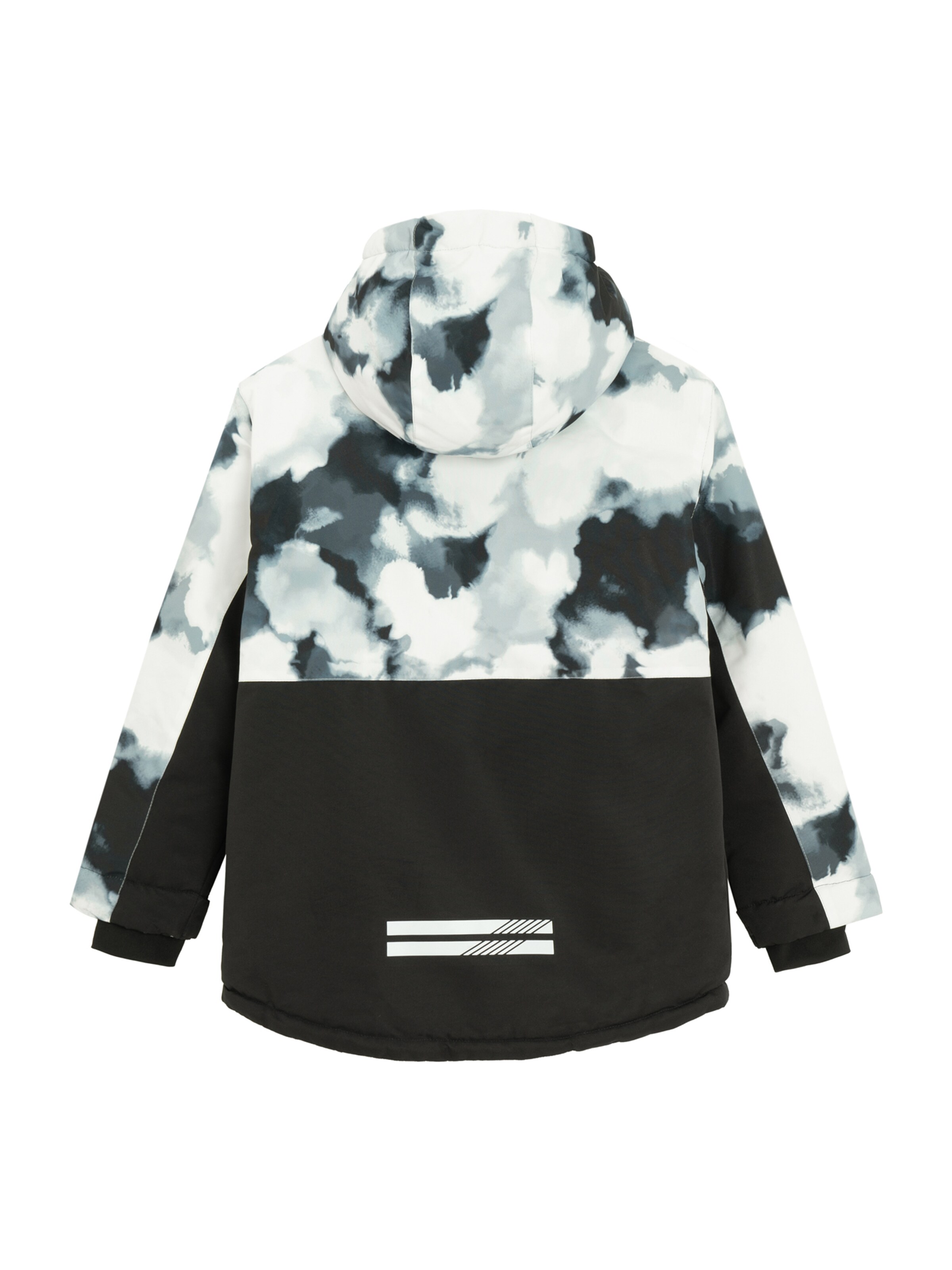 Geacă funcțională de la Cool Club pe negru: spate