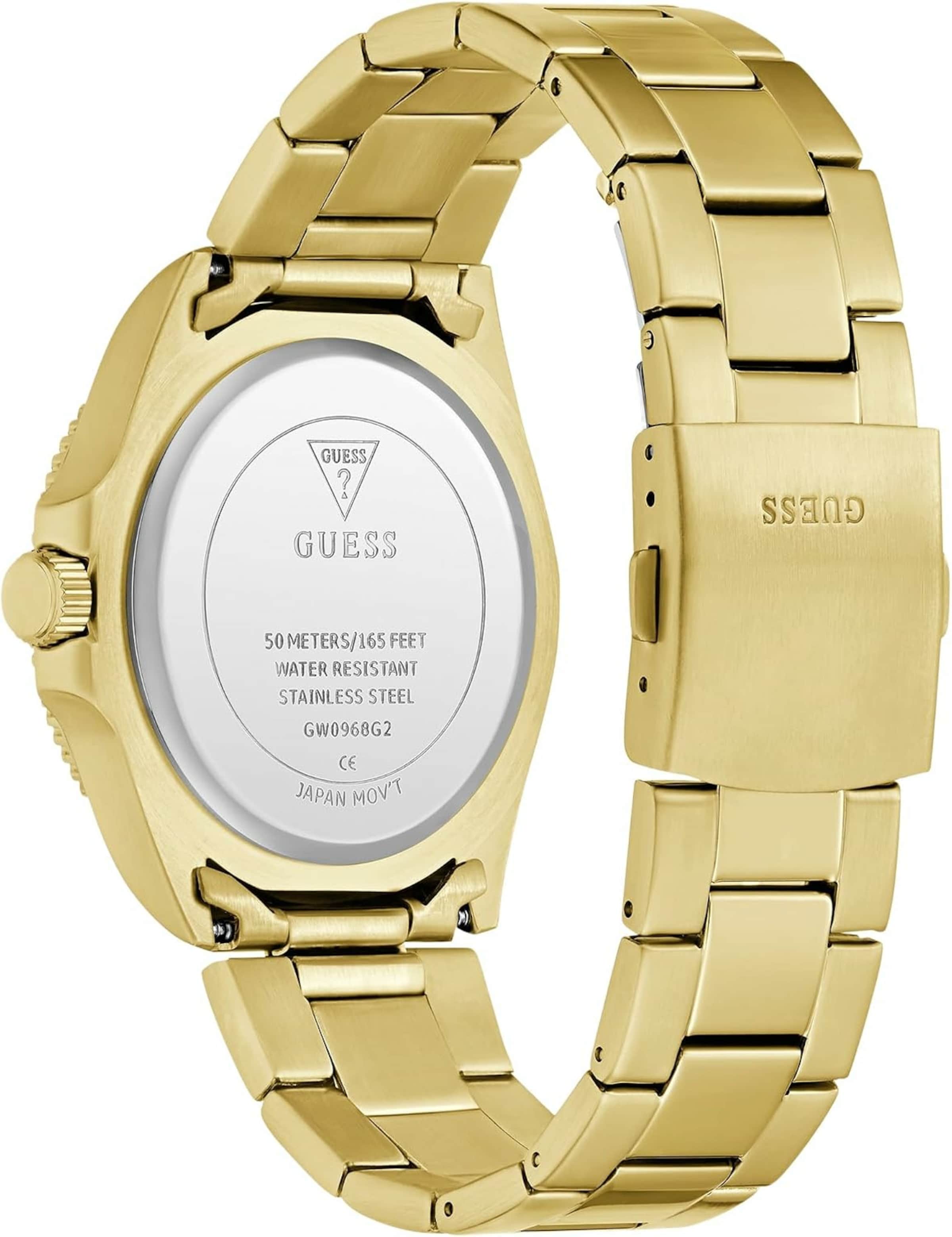 GUESS Analog watch 'Cliff' in Gold