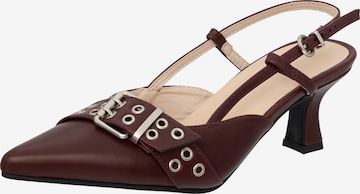 Salinyang Slingback Pumps in Red: front