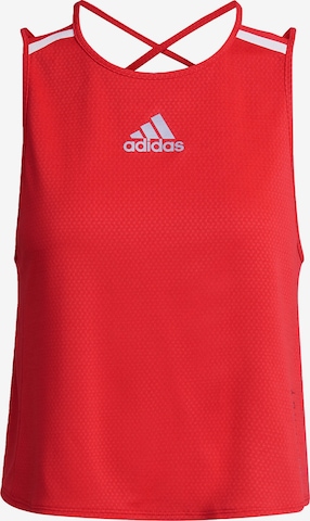 raudona ADIDAS PERFORMANCE Sportiniai marškinėliai be rankovių: priekis