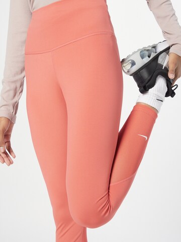 NIKE Skinny Sporthose 'One' in Pink