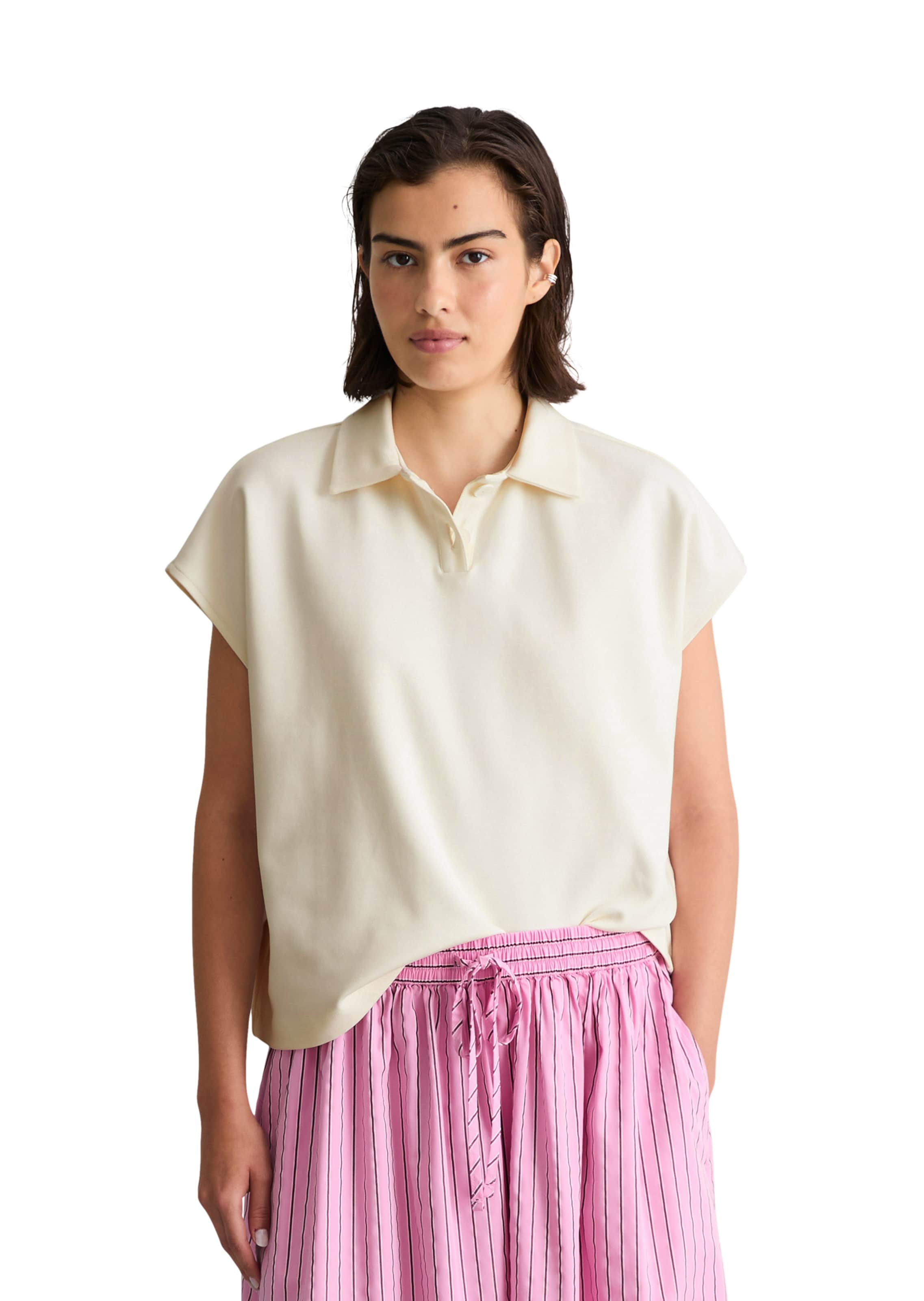 Marc O'Polo DENIM Shirt in Wit: voorkant