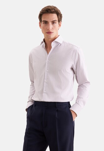 SEIDENSTICKER Regular fit Business shirt in Red: front