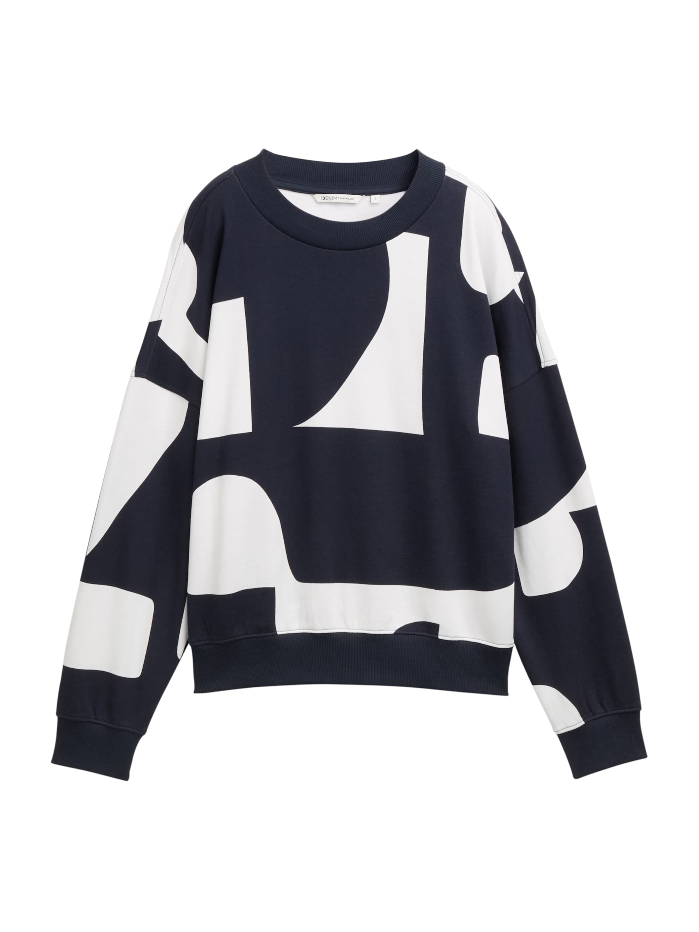 TOM TAILOR DENIM Sweatshirt in Blue: front