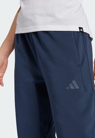 ADIDAS PERFORMANCE Zúžený Sportovní kalhoty 'Designed For Training' – modrá