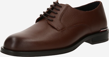 TOMMY HILFIGER - Zapatos con cordón en marrón: frente
