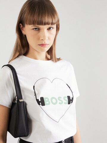 BOSS Tričko 'C_Elogo' – bílá