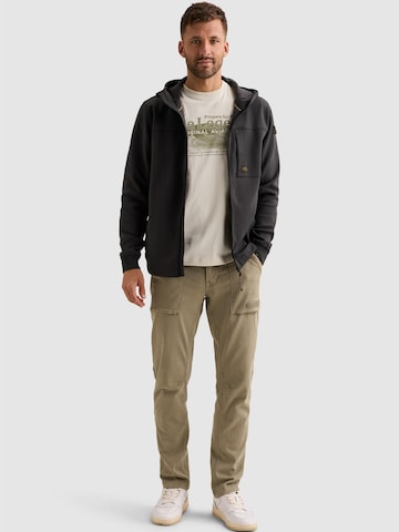 PME Legend Tussenjas 'Sweat cardigan with hood and zipper closure' in Grijs