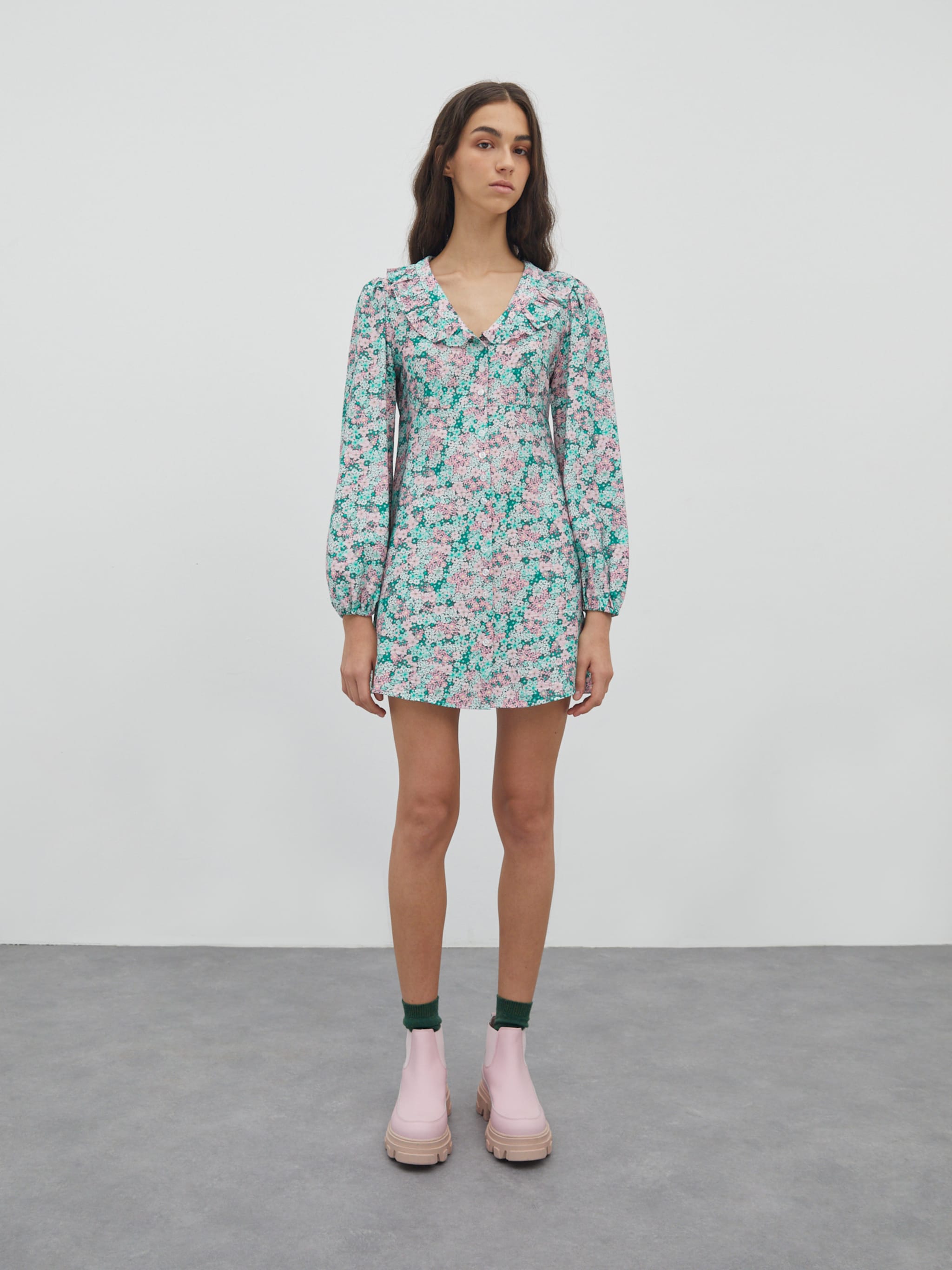 EDITED Produits Robe-chemise 'Lili' vert