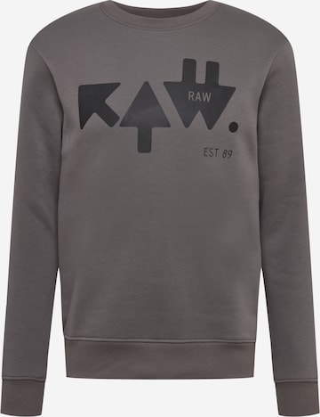 G-Star RAW Sweatshirt in Grau: predná strana