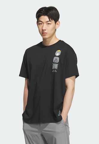 T-Shirt fonctionnel ADIDAS TERREX en noir : devant