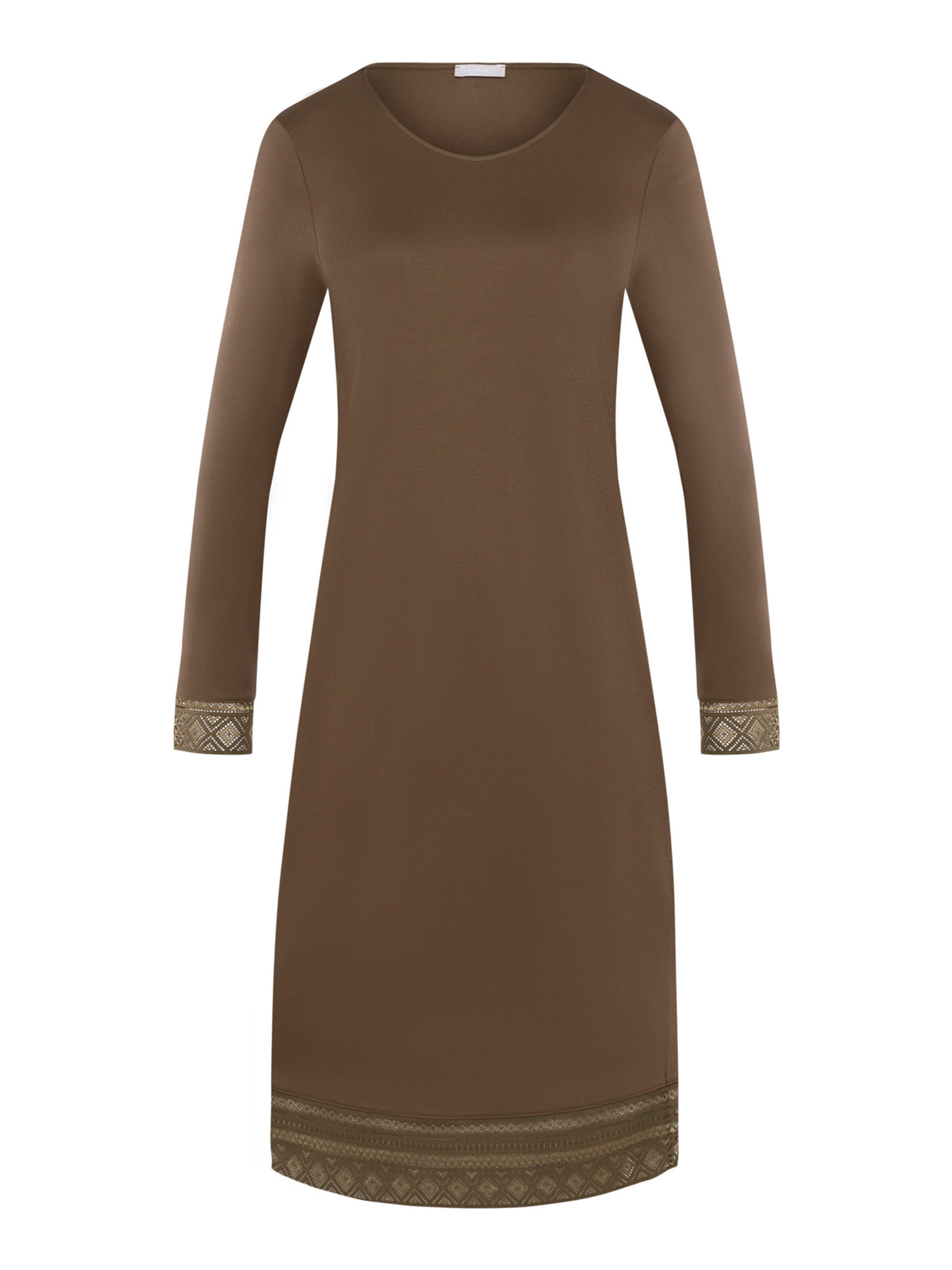 Chemise de nuit ' Jona ' Hanro en marron : devant