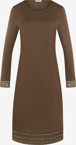 Hanro Nightgown ' Jona ' in Brown: front