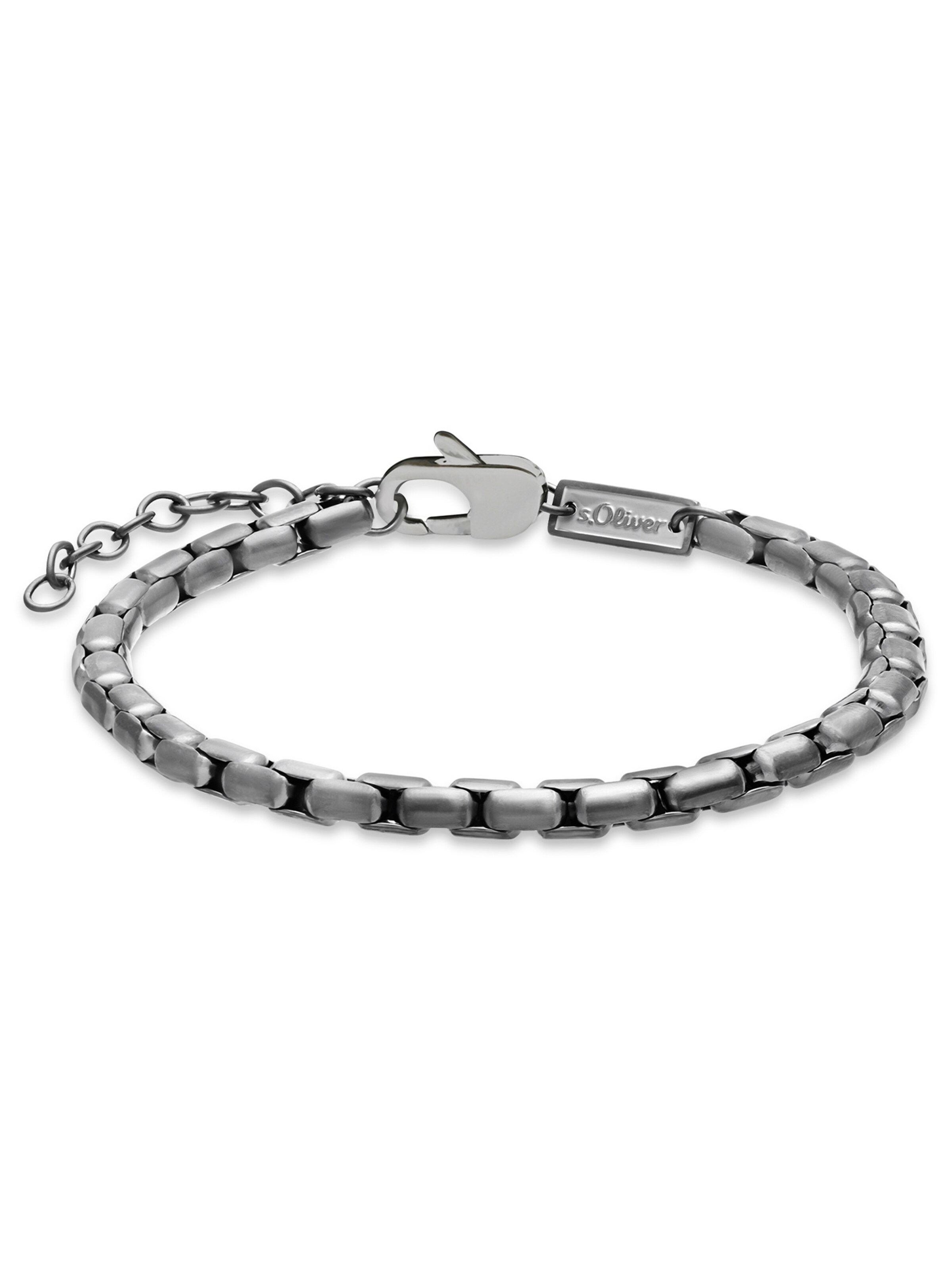s.Oliver Bracelet 'The Basics' in Grey: front