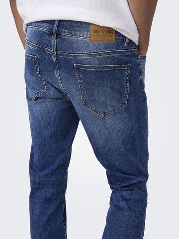 Slimfit Jeans 'LOOM' de la Only & Sons pe albastru