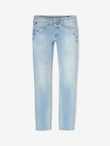 Le Temps Des Cerises Regular Jeans in Blauw: voorkant