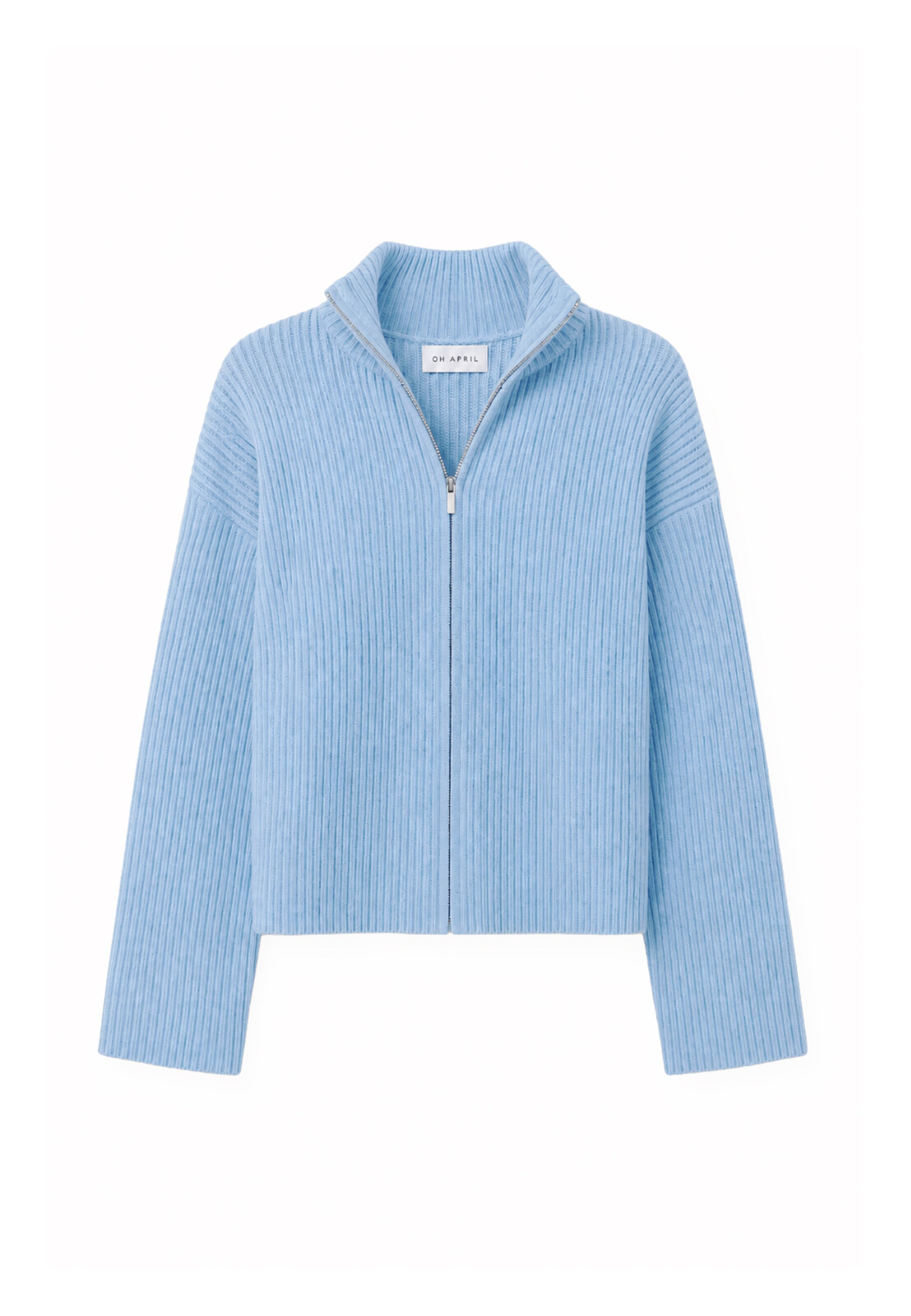 Cardigan 'Eleni' OH APRIL en bleu : devant