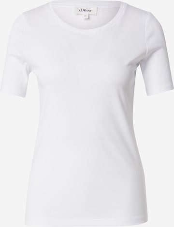 s.Oliver Shirt in Wit: voorkant