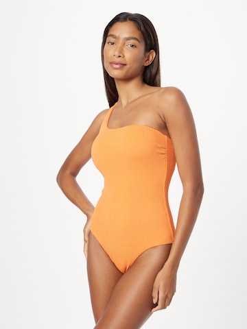 Seafolly Bralette Swimsuit in Orange: front