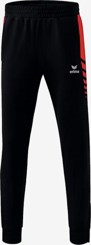 ERIMA Slim fit Workout Pants in Black: front