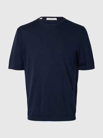 T-Shirt SELECTED en bleu
