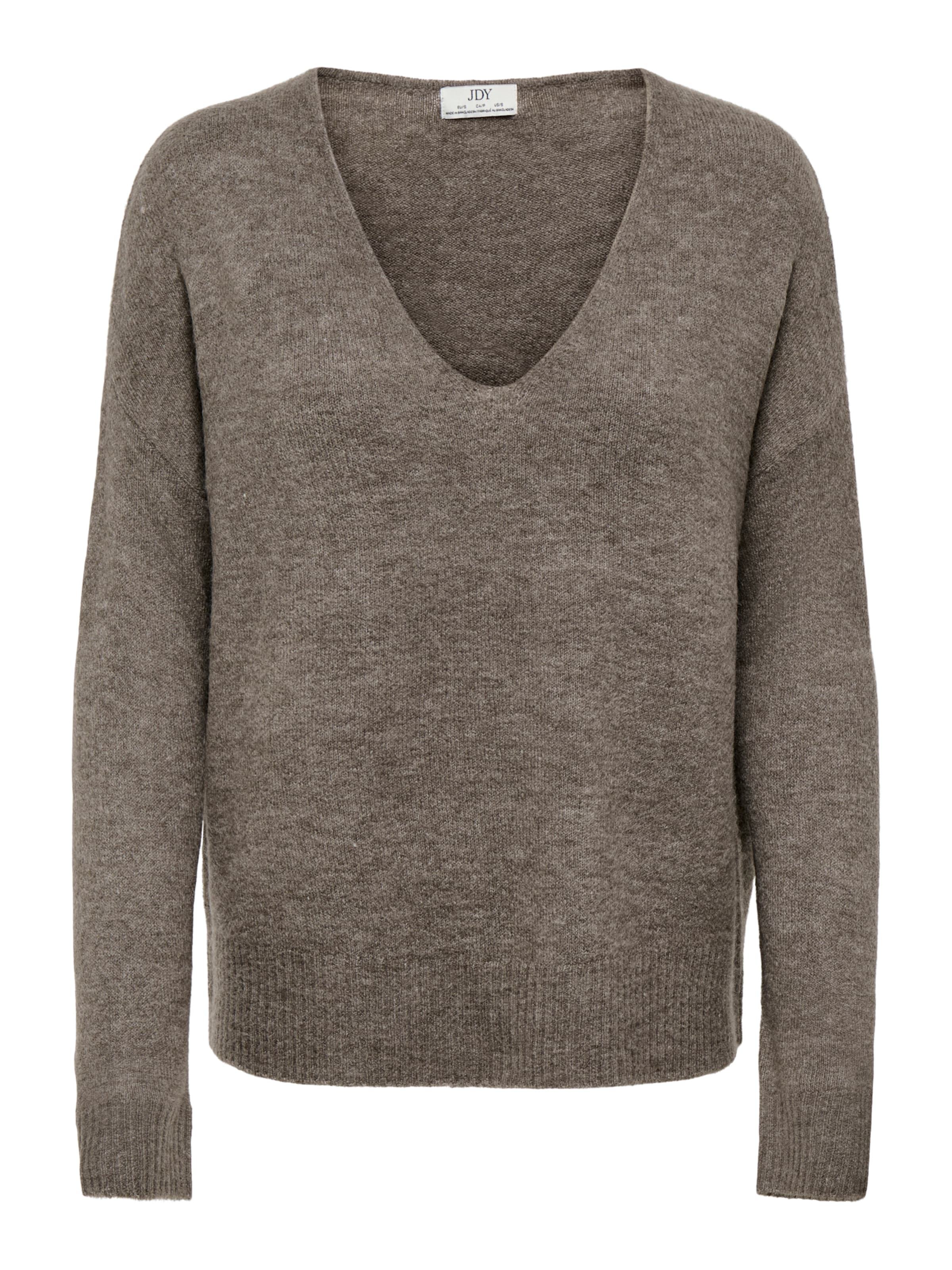 JDY Sweater 'JDYELANORA' in Brown: front
