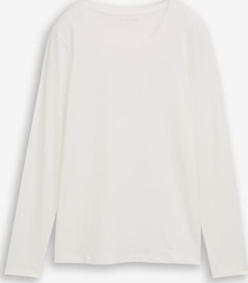 TOM TAILOR Shirt in Weiß: Vorderseite