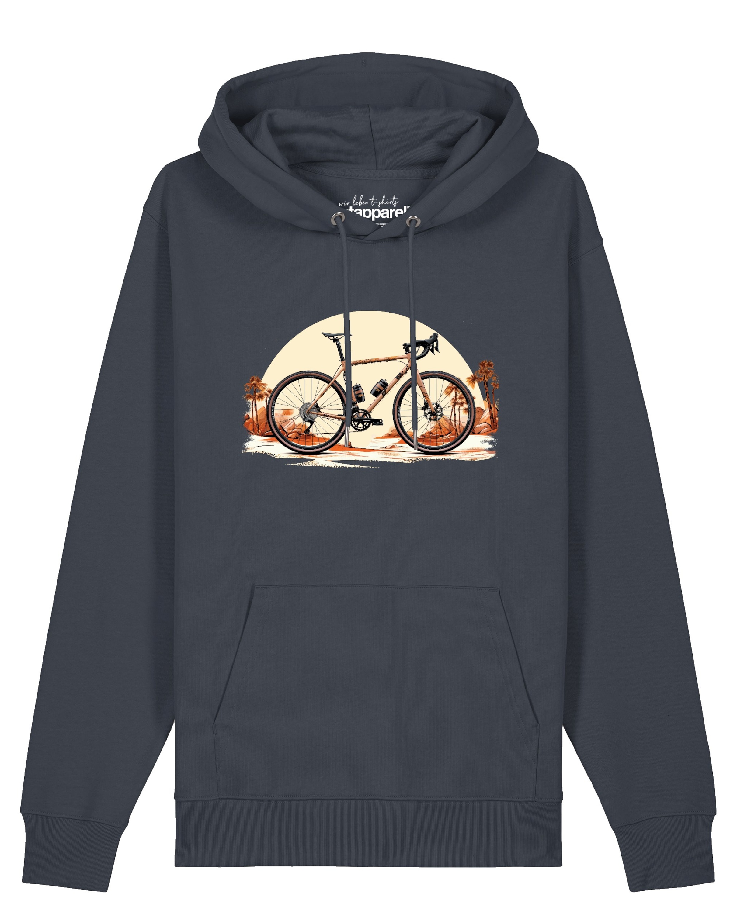 Watapparel Sweatshirt 'Gravelbike' in Grijs: voorkant