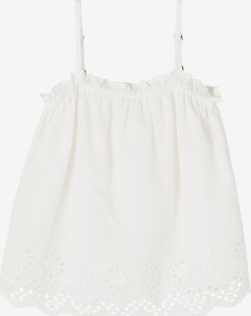 NAME IT - Top 'Flema' em branco: frente