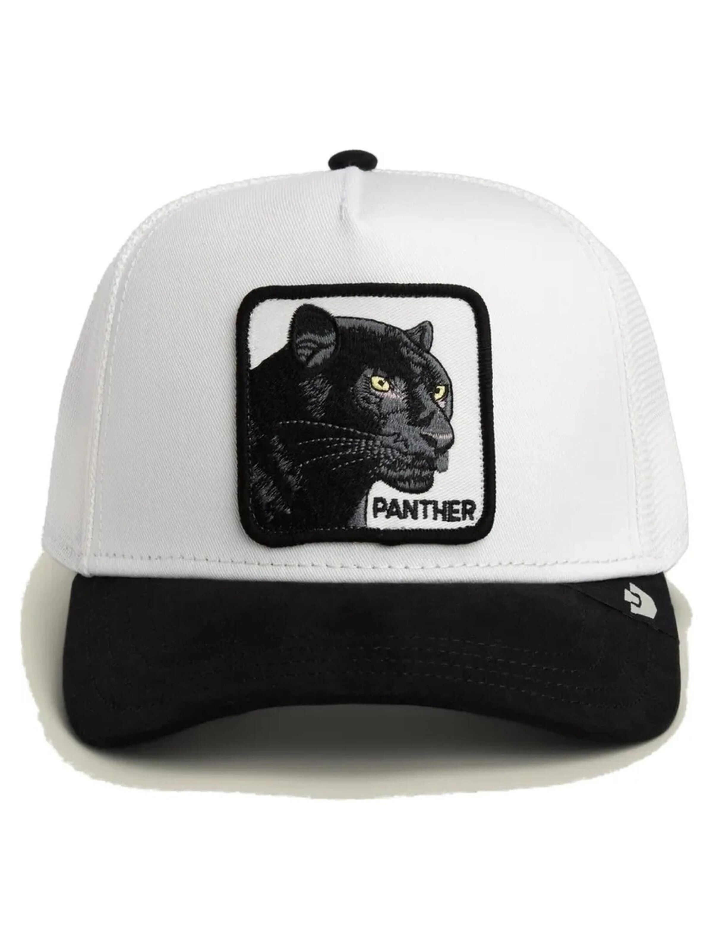 GOORIN Bros.Šilterica 'Gorra goorin bros blanca pantera suede black panther trucker cap 6' - bijela boja: prednji dio