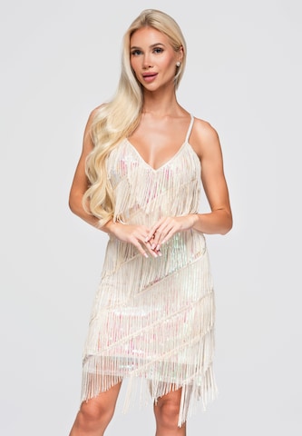 Ombre Avondjurk 'LA-OM-DLR404' in Beige