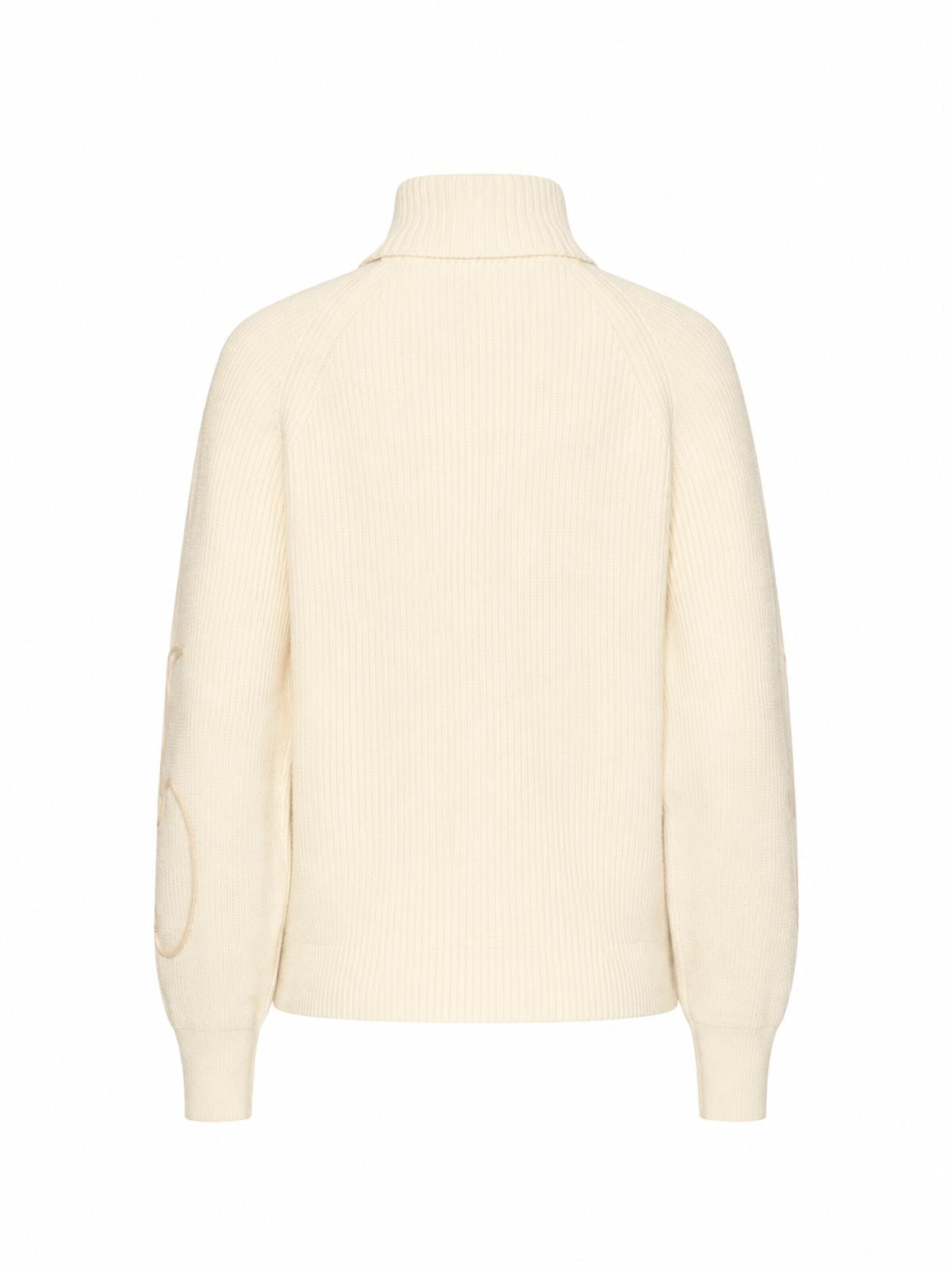 Smashed Lemon Gebreide top in Beige