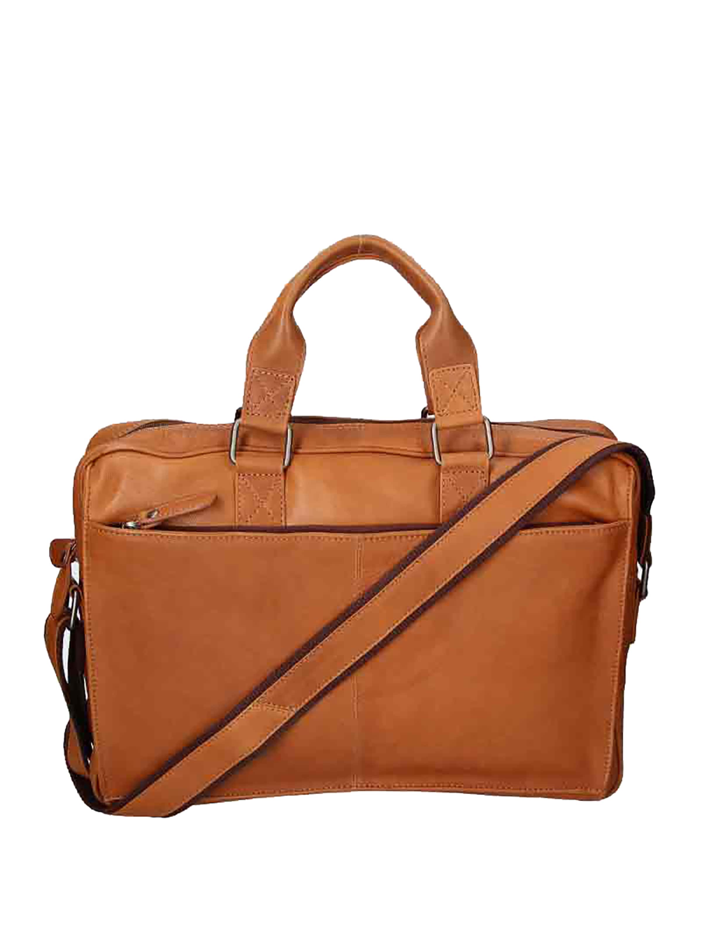 HILL BURRY Schoudertas in Bruin: voorkant