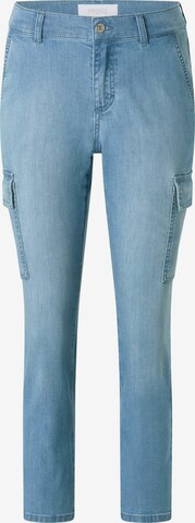 Angels Cargojeans 'CICI CROP SLIT' in Blauw: voorkant