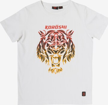 T-Shirt KOROSHI en blanc : devant