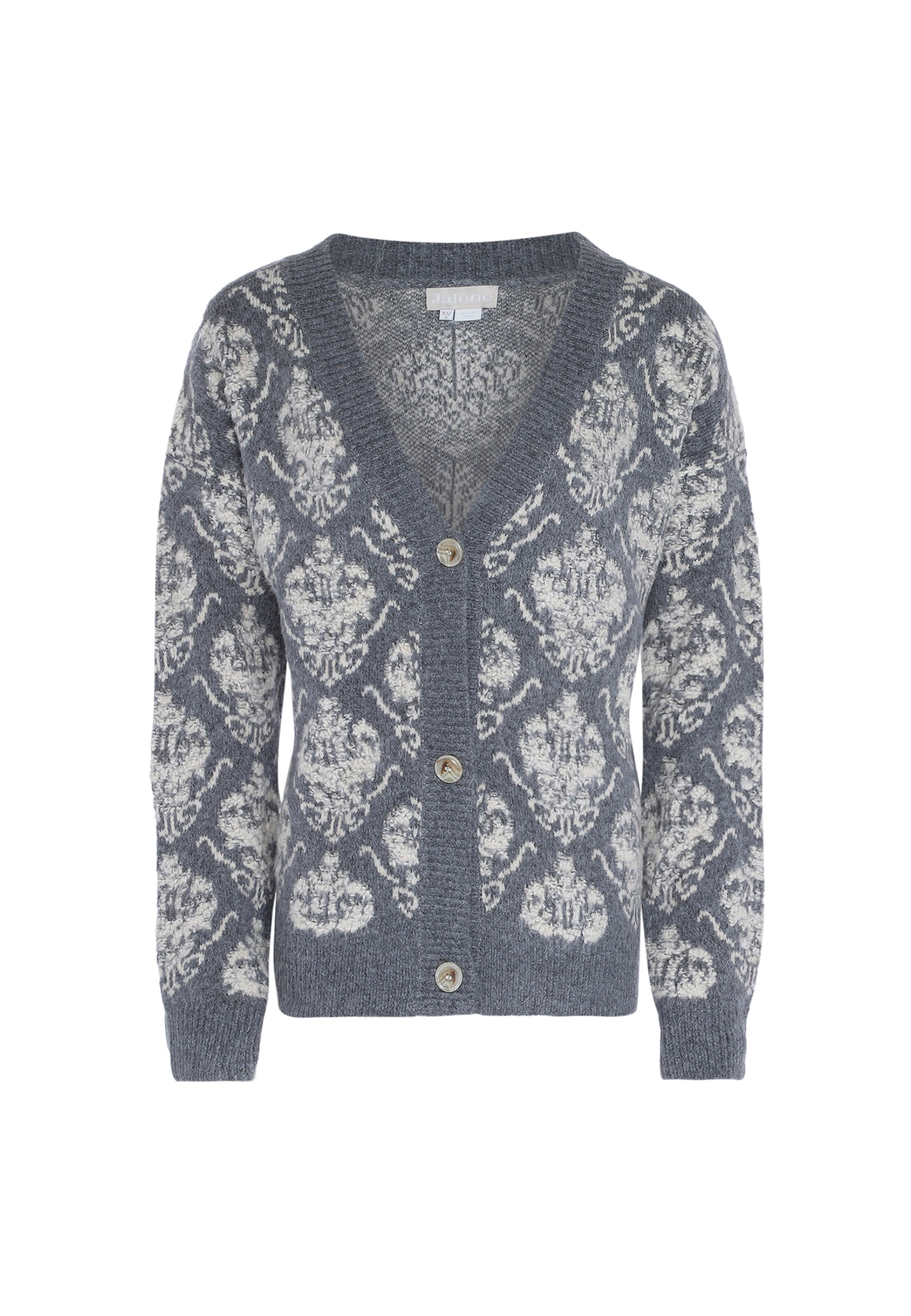 Jalene Knit cardigan in Grey: front