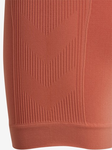 Hummel Skinny Sporthose in Orange