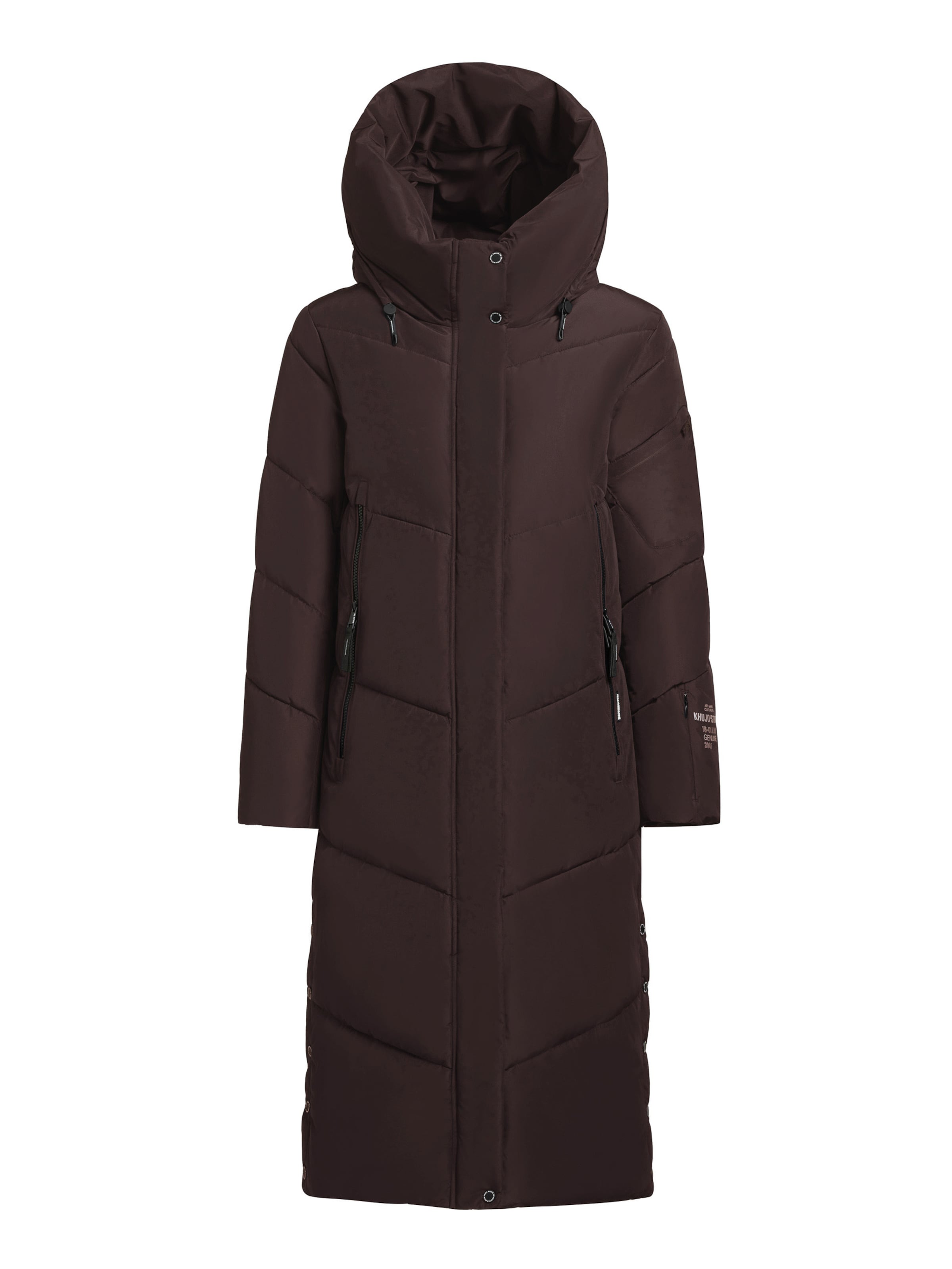 khujo Wintermantel 'Pulset' in Lila: voorkant