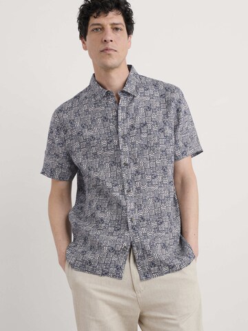 Seasalt Cornwall Regular Fit Skjorte 'Blue Heron' i blå: forside