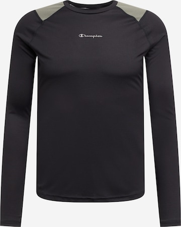 Champion Authentic Athletic Apparel Funkcionalna majica | črna barva: sprednja stran