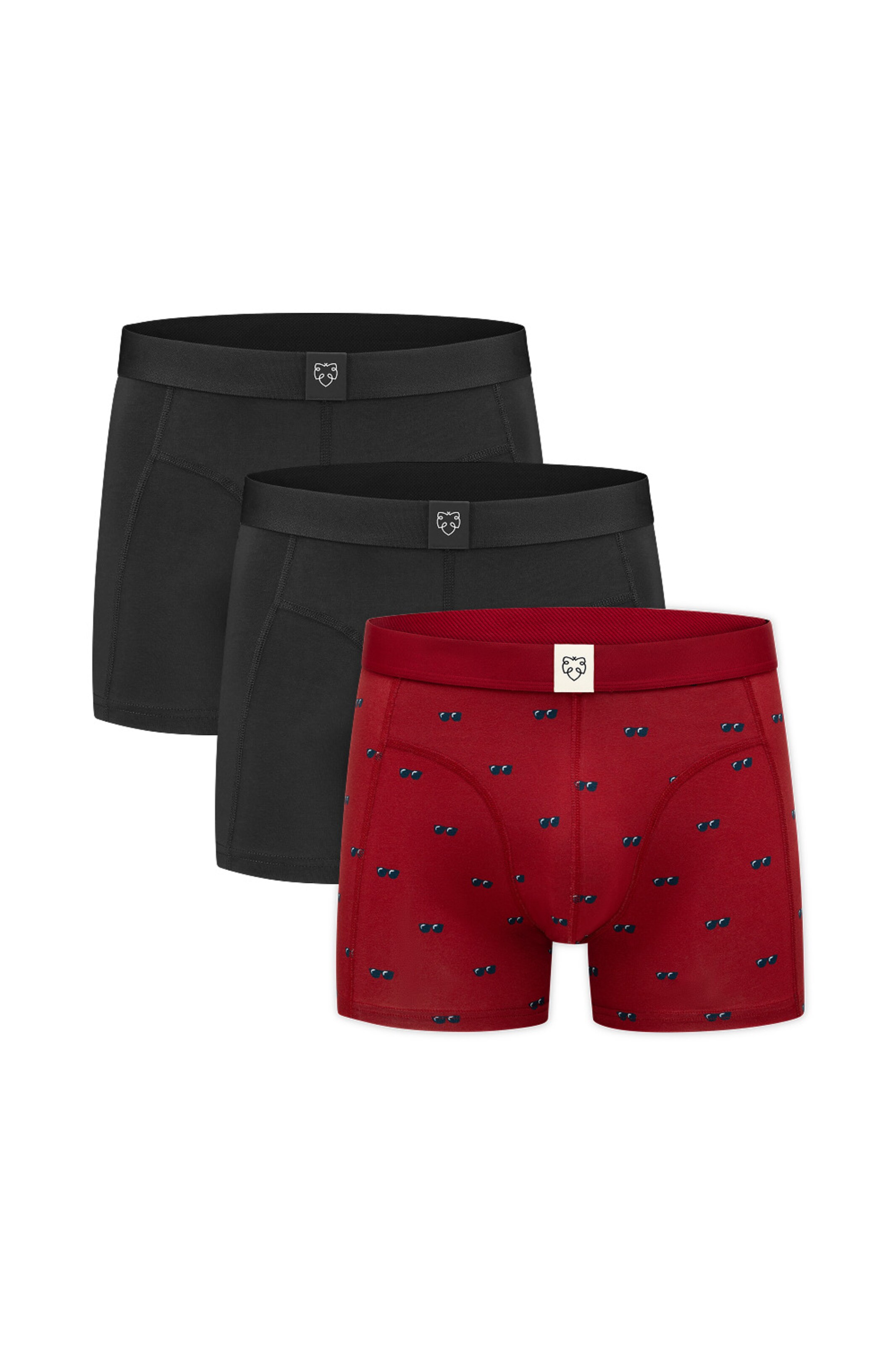 A-dam Boxershorts 'SUNNIES; in Rot: Vorderseite
