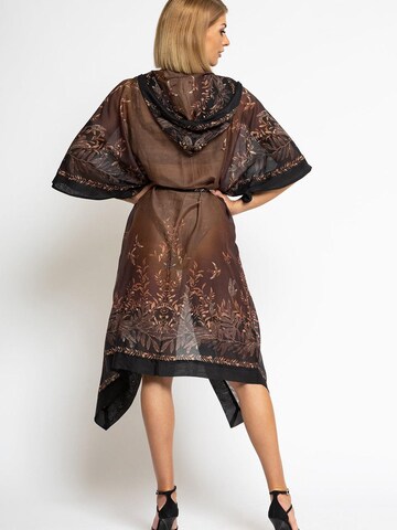 JIORO Kimono 'SECRET GARDEN' in Brown