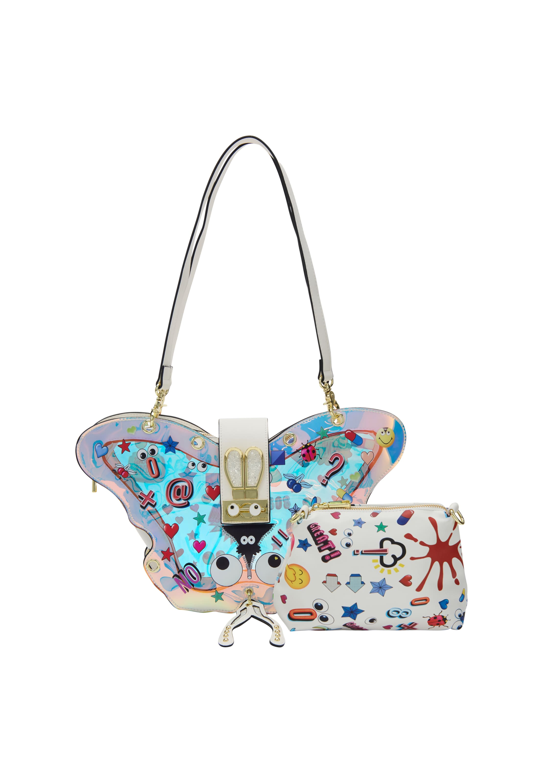 Sac bandoulière 'Pop Eyetheme' MYMO en blanc : devant