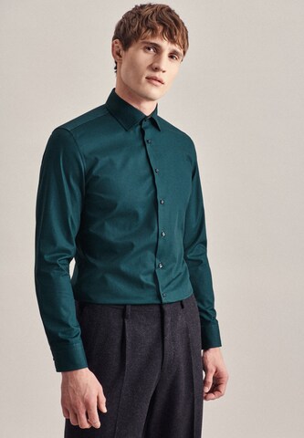 SEIDENSTICKER Slim fit Business Shirt in Green