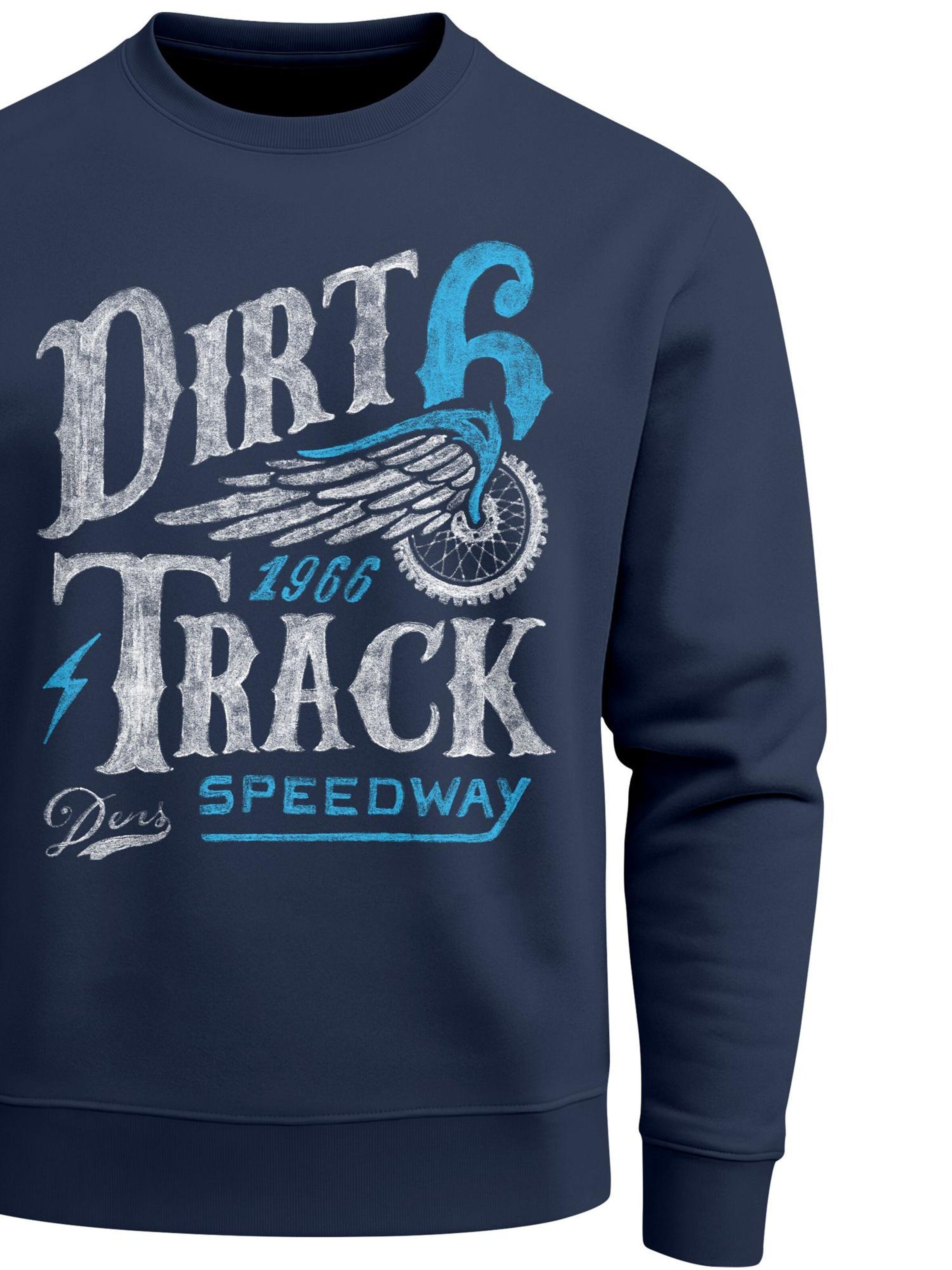 Neverless Sweatshirt 'Dirt Track' in Blue