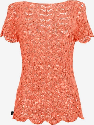 Süel knitwear Sticktop 'Twin Lace' in Orange: Vorderseite