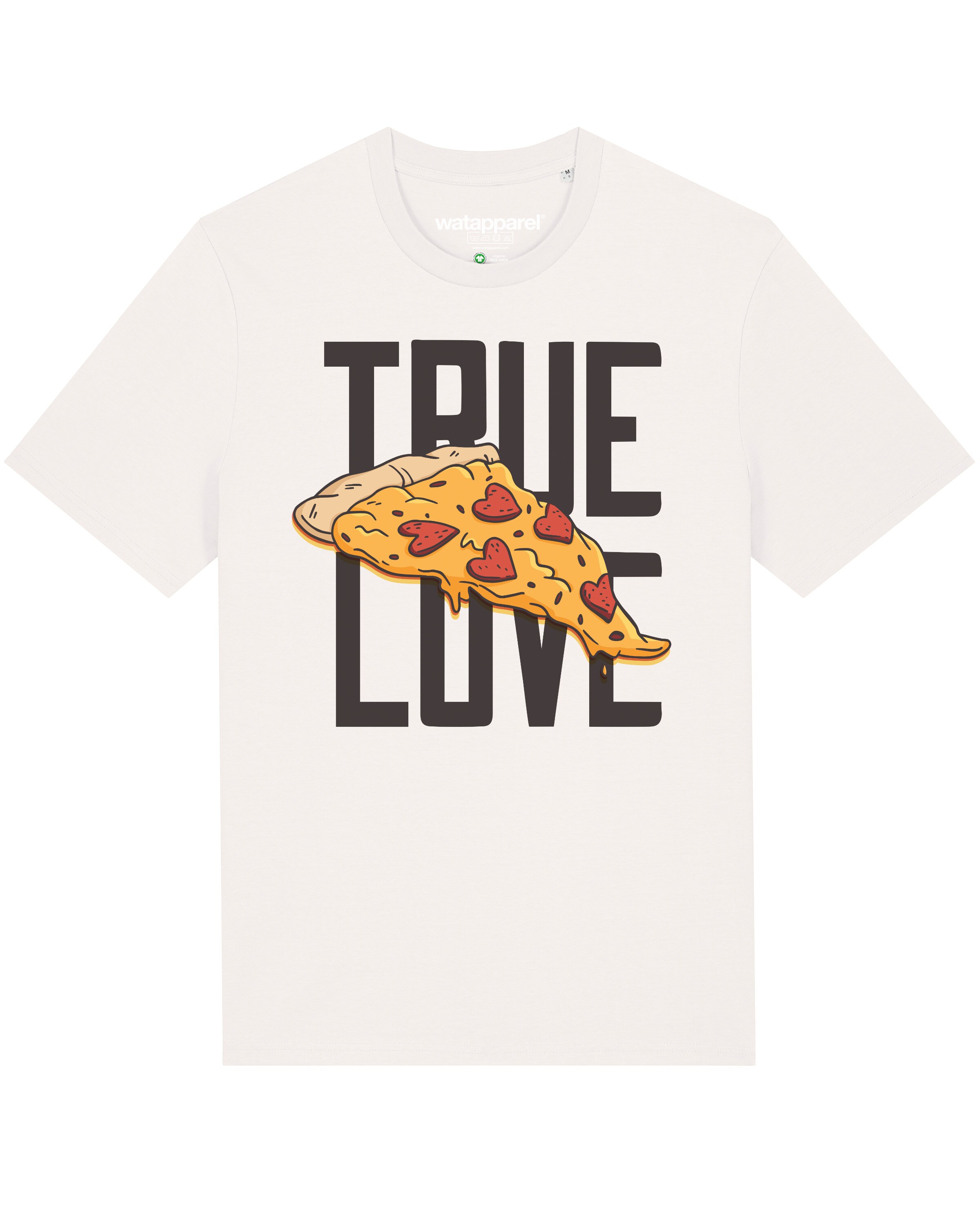 Maglietta ' True Love ' di Watapparel in bianco: frontale