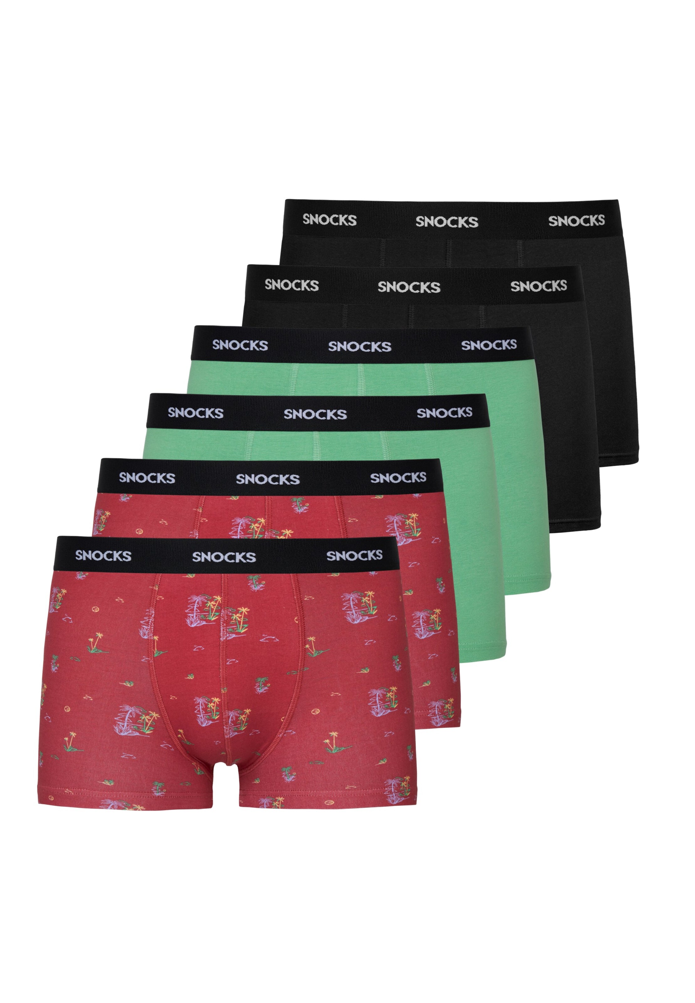 SNOCKS Boxer shorts in Green: front