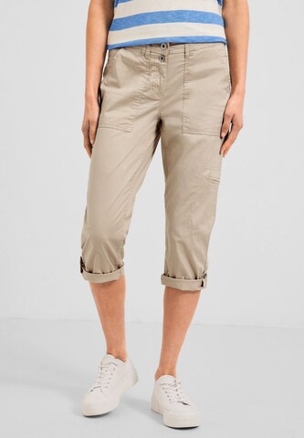 CECIL Regular Broek in Beige: voorkant