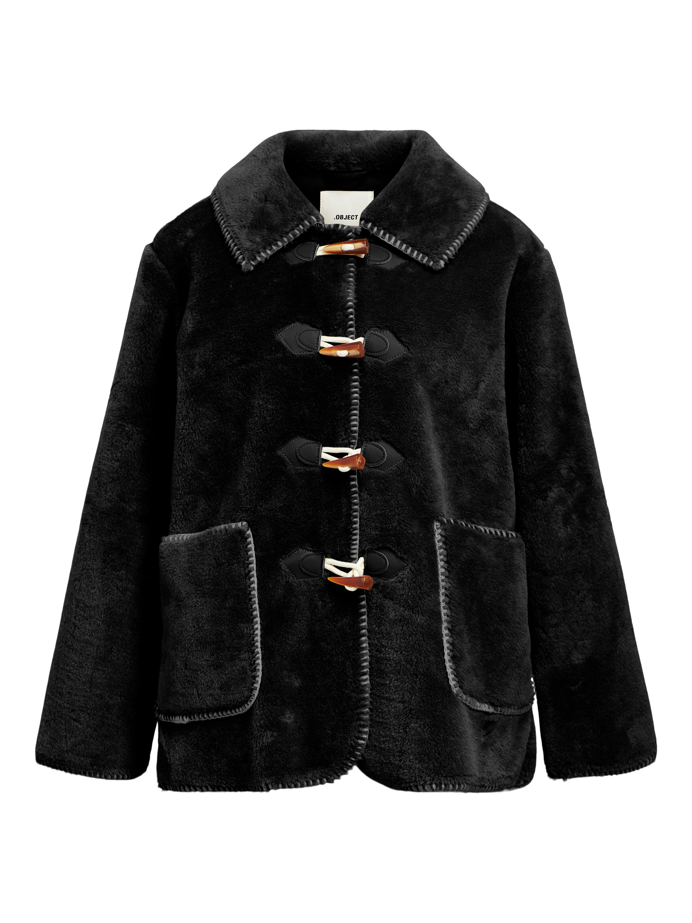 Geacă de primăvară-toamnă 'Opal' de la OBJECT pe negru: față